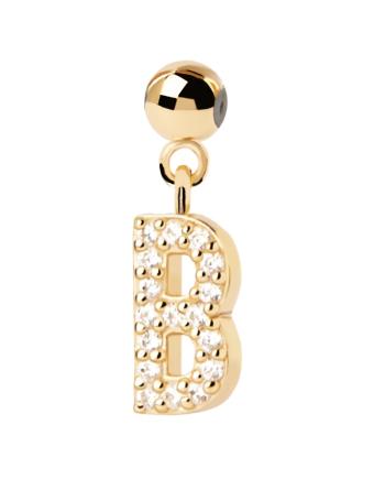 PDPAOLA Pandantiv placat cu aur ”B” Charms CH01-051-U