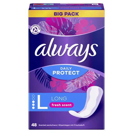 Always Absorbante Daily Protect Long Fresh Scent 48 buc