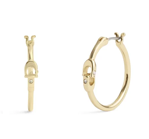 Coach Cercei rotunzi stilați din alamă placați cu aur 37408160GLD710