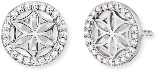 Engelsrufer Cercei din argint Floarea vieții cu zirconi ERE-LILLIFL-ZST