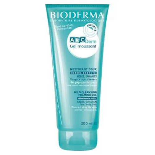 Bioderma Gel delicat de curățare pentru copii ABCDerm Moussant 200 ml - 3401345568694