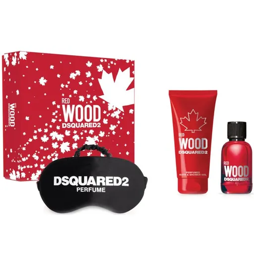 Dsquared² Red Wood - EDT 50 ml + gel de duș 100 ml + mască de dormit