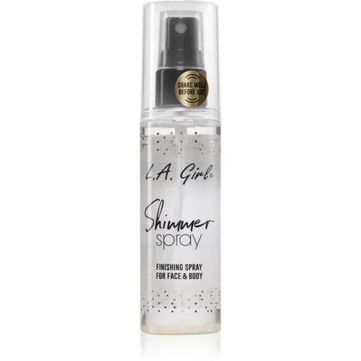 L.A. Girl Cosmetics Shimmer Spray fixator make-up pentru fata si corp culoare Gold 80 ml