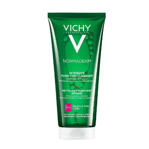 Vichy Gel de curătare impotriva imperfectiunilor pielii care suferă de acnee Normaderm (Intensive Purifying Cleanser) 200 ml