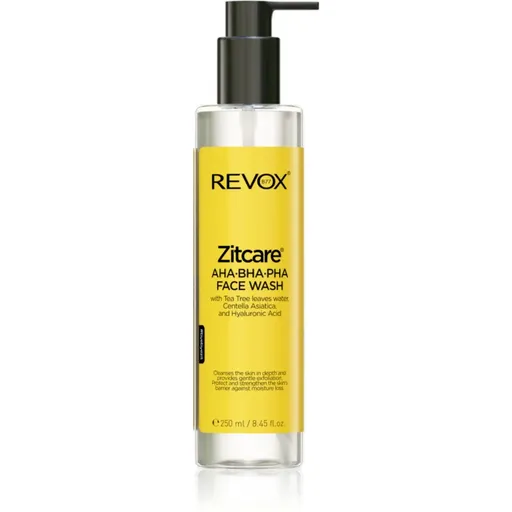 Revox B77 Zitcare AHA BHA PHA Face Wash gel de curățare blând cu efect de exfoliere 250 ml