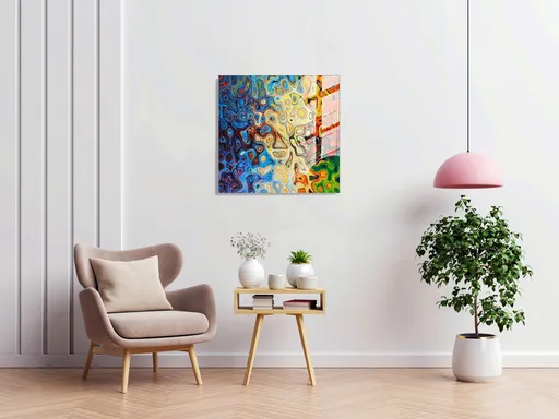 Tablou decorativ, 1396, Dimensiune: 60 x 60 cm, Multicolor