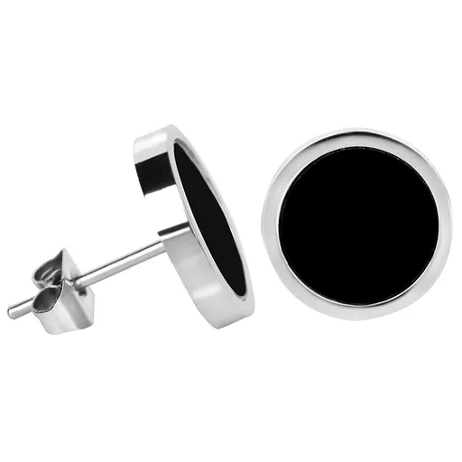 Troli Cercei moderni din oțel cu centru negru