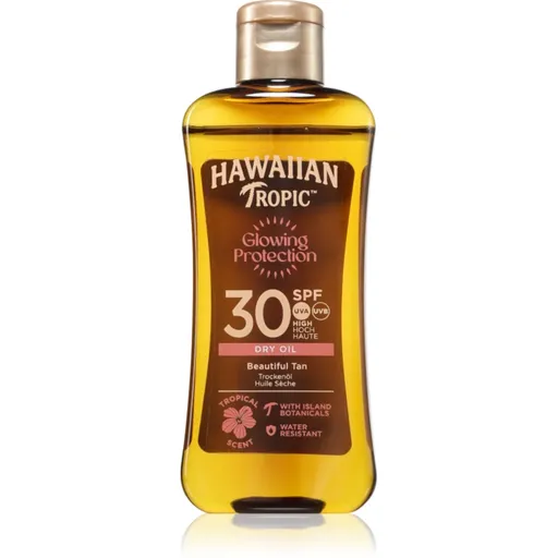 Hawaiian Tropic Glowing Protection Dry Oil ulei de bronzat pentru piele uscata SPF 30 100 ml