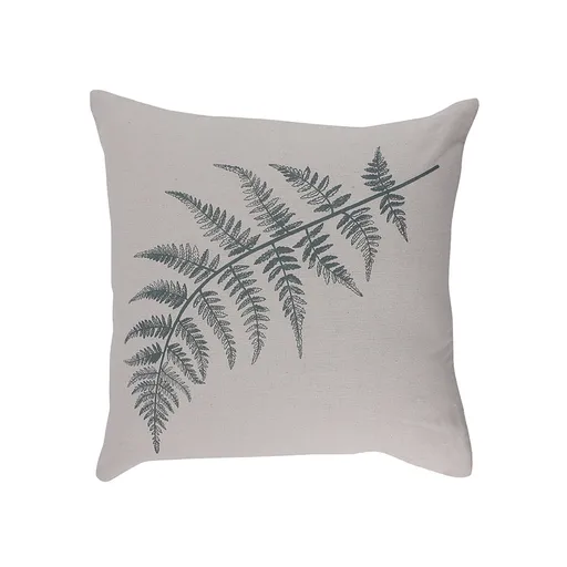 Pernă pătrată cu imprimeu ferigă