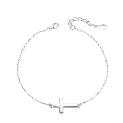 Agato Brățară frumoasă din argint Cruce AGB764/21
