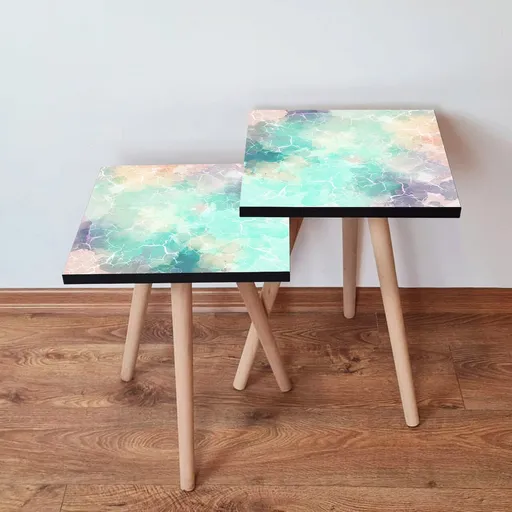 Set masute 2 piese, Hanah Home, 2Shp15, Multicolor