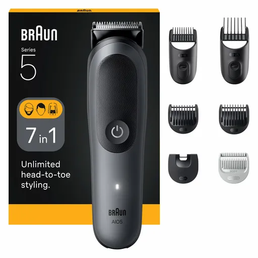 Braun Aparat de tuns multifuncțional 7in1 Seria 5 AIO5520 Gri