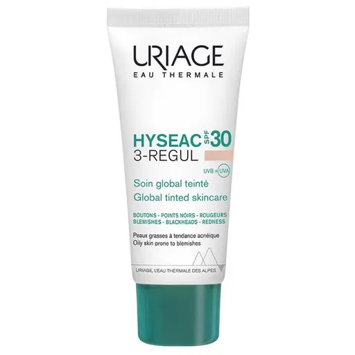 Uriage Cremă colorată pentru ten cu probleme SPF 30 Hyseac 3-Regul (Global Tinted Skincare) 40 ml