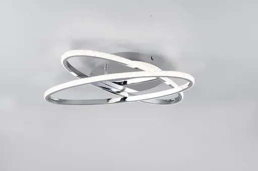 Plafoniera Lane, RL, 58x58x9 cm, 27W, 1x SMD, metal, argintiu