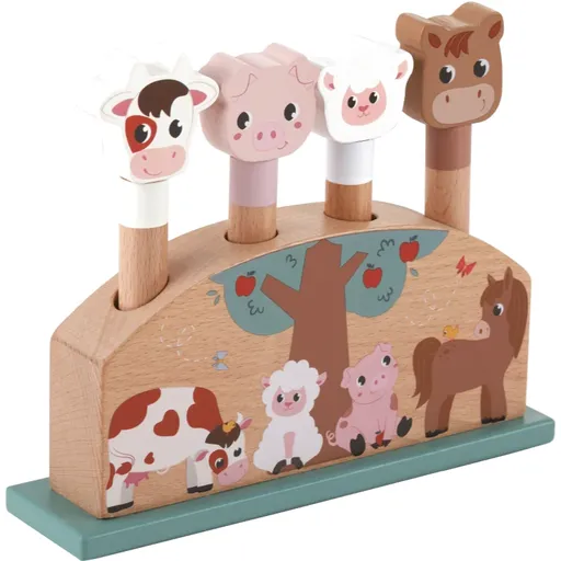 2Kids Toys Pop-up Toy Farm jucărie cu activități 12m+ 1 buc