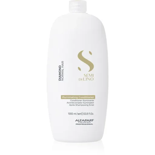 Alfaparf Milano Semi di Lino Diamond Illuminating balsam pentru păr ușor de pieptănat cu efect iluminator 1000 ml