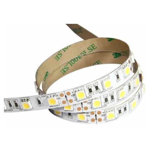 Banda LED SMD5050 lumina calda 3000K 12V 60LED/m 14.4W/m IP20 5m Well LEDSTW-5050-126010D202/5-WL
