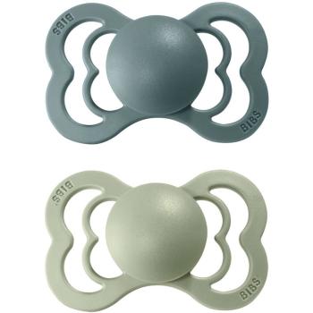 BIBS Supreme Natural Rubber Size 2: 6+ months suzetă Island Sea / Sage 2 buc