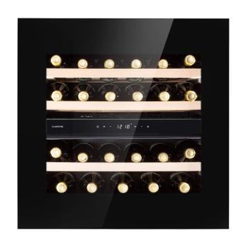Klarstein Rhône 25 Duo, frigider pentru vin, răcire prin compresie, 2 zone, 75 litri / 25 sticle