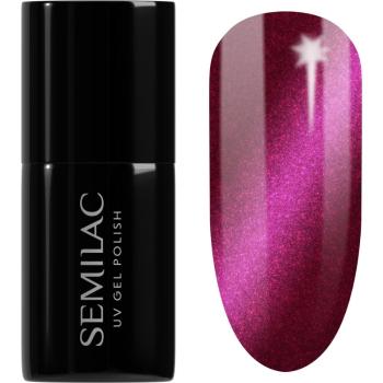Semilac UV Hybrid Silk Effect unghii cu gel folosind UV / lampă cu LED culoare 468 Pink Cosy Essential 7 ml