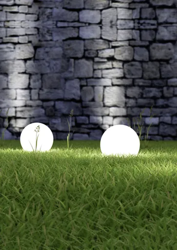 Lampa de gradina Bolo, RL, 20x51.5 cm, 23W, 1x E27, plastic, alb