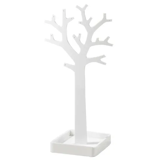 Suport de bijuterii Compactor, sub formă de copac, alb, alb
