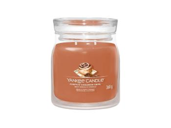 Yankee Candle Lumânare aromatică Signature pahar mediu Pumpkin Cinnamon Swirl 368 g