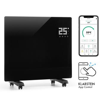 Klarstein Bornholm Single Smart, încălzitor cu convecție, 1000 W, control prin aplicație, negru