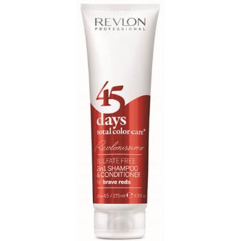 Revlon Professional Șampon și balsam pentru nuanțe de roșu îndrăznețe 45 de zile îngrijire totală a culorii (Shampoo&Conditioner Brave Reds) 275 ml