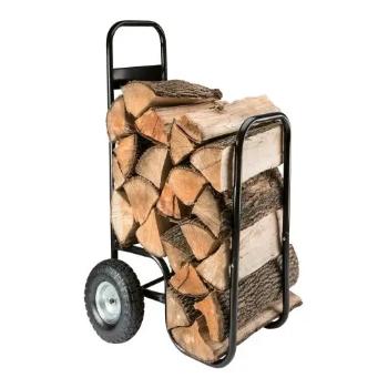 Cărucior pentru lemne de foc, 52 x 57 x 107/73 cm, capacitate de încărcare 80 kg