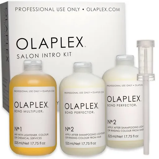 Kit Olaplex Salon Intro , 1 x Bond Multiplier 525 ml, 2 x Bond Perfecter 525 ml, 1 x Aplicator
