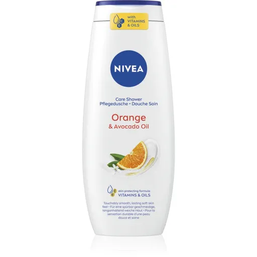 NIVEA Orange & Avocado Oil gel calmant pentru dus 500 ml