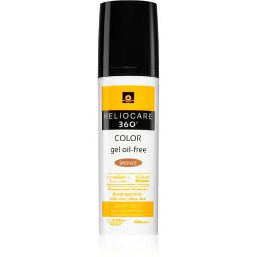 Heliocare 360° Color Gel Oil-Free gel protector nuanțator SPF 50+ culoare Bronze 50 ml