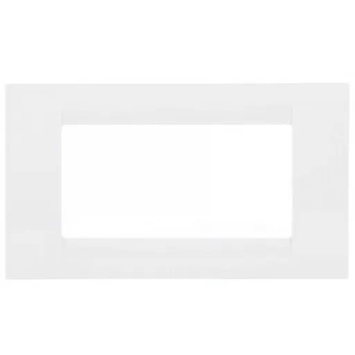 Rama ornament 4 module Gewiss System Virna GW22104, alb