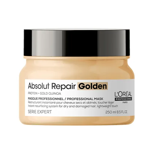 L'Oréal Professionnel Mască regeneratoare pentru păr fin deteriorat Serie Expert Absolut Repair GoldQuinoa + Protein (Golden Masque) 250 ml