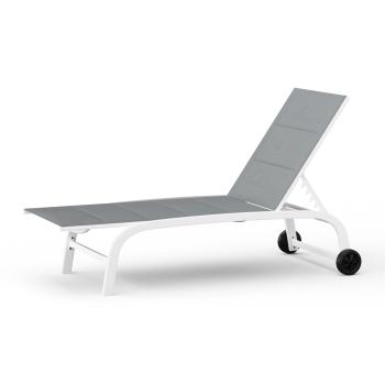 Blumfeldt Șezlong Lounger Limala XXL, șezlong, capacitate de greutate 160 kg, spătar reglabil în 5 poziții, roți