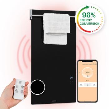 Klarstein Hot Spot Crystal Spotless Smart, încălzitor cu infraroșu, 750 W, aplicație, negru