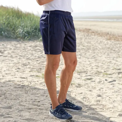 Pantaloni scurți sport din microfibră