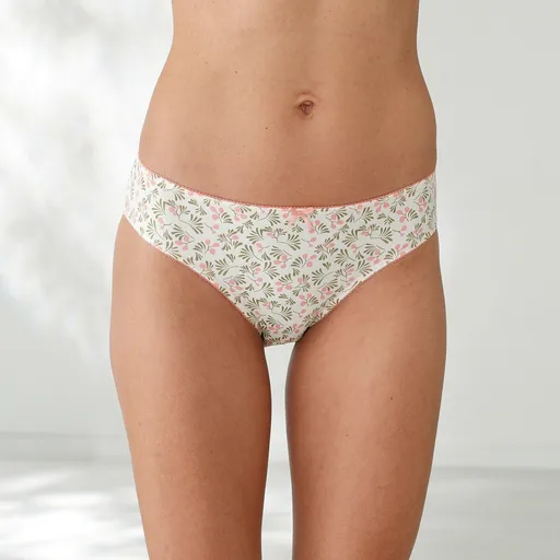 Set de 4 chiloți midi cu imprimeu floral