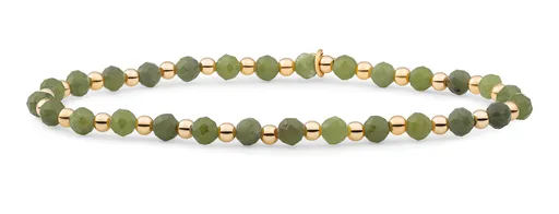 Sparkling Jewels Brățară minerală cu jad verde SBG-GEM61-3MM-MIX