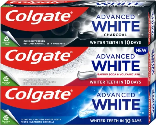 Colgate Set de paste de dinți de albire Advanced Mix Trio 3 x 75 ml