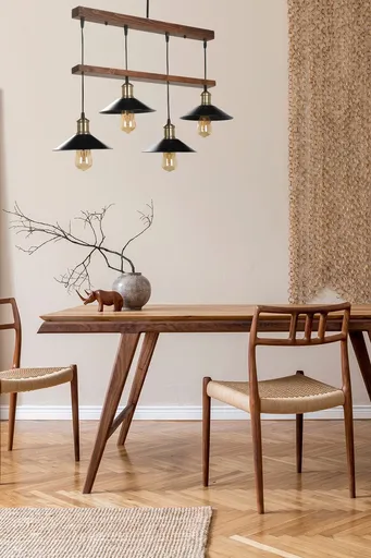 Lustra, Opviq, 534LUN3410, Maro / Negru