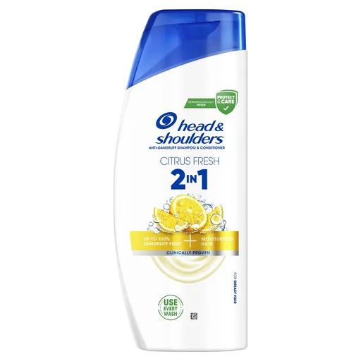 Head and Shoulders Șampon și balsam 2 în 1 Citrus Fresh (Anti-Dandruff Shampoo & Conditioner) 625 ml
