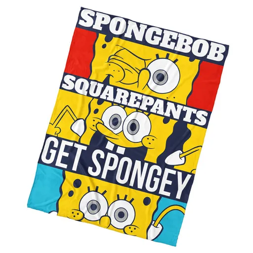 Carbotex Pătură pentru copii Sponge BobSquarepants, 130 x 170 cm