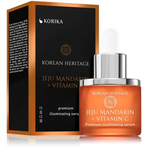 KORIKA Korean Heritage Jeju Mandarin + Vitamin C Premium Illuminating Serum ser facial (iluminator) cu vitamina C 30 ml