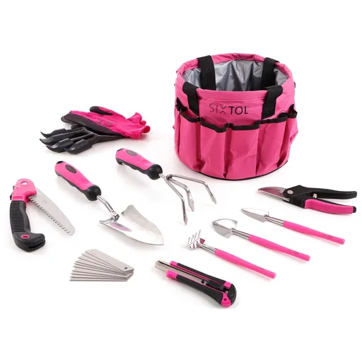 Set scule grădină Sixtol Garden pink, 10 buc.,