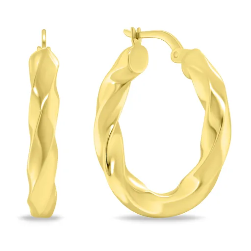 Brilio Silver Cercei șlefuiți placați cu aur EA1147Y