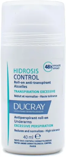 Ducray Antiperspirant cu bilă Hidrosis Control Roll-On (Anti-Perspirant Roll-On) 40 ml