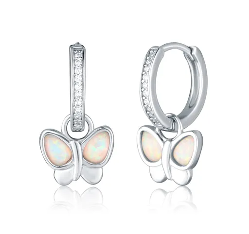 JVD Cercei rotunzi din argint 2in1 cu fluturi SVLE3028X61O100