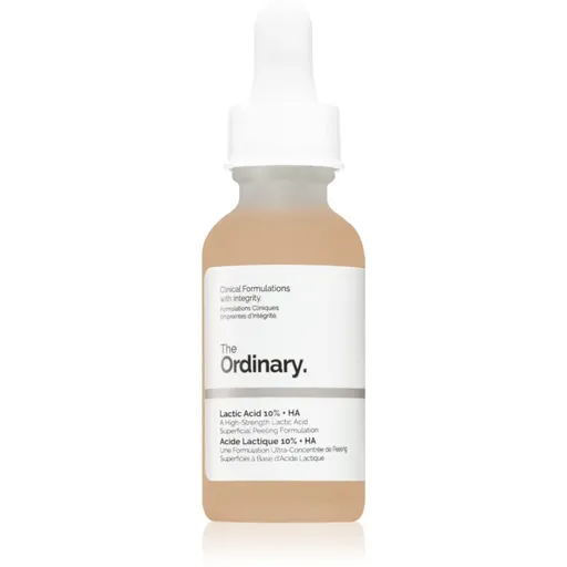 The Ordinary Lactic Acid 10% + HA ser exfoliant de netezire 30 ml